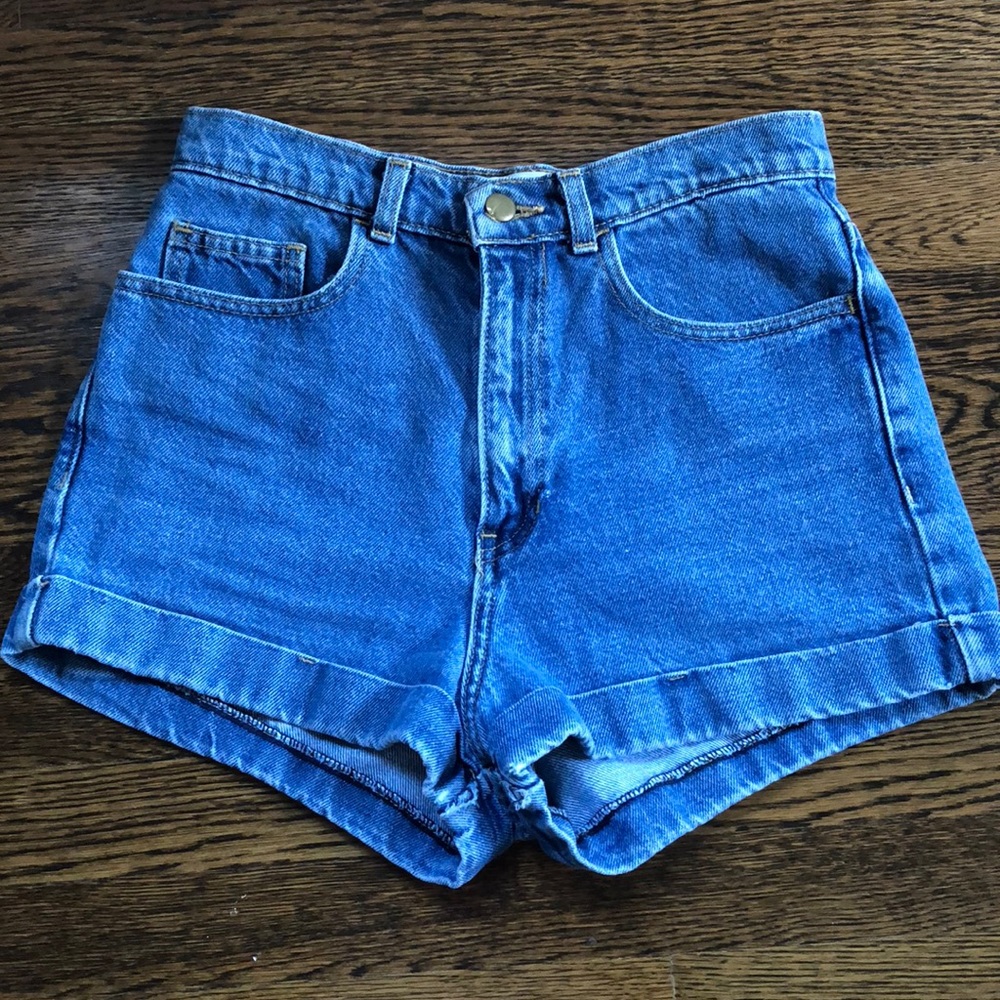 American Apparel Hugh Wasted Jean Shorts. Size 27
